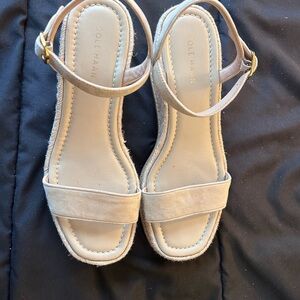 Cole Haan Women's Tan Ankle Strap Sandals